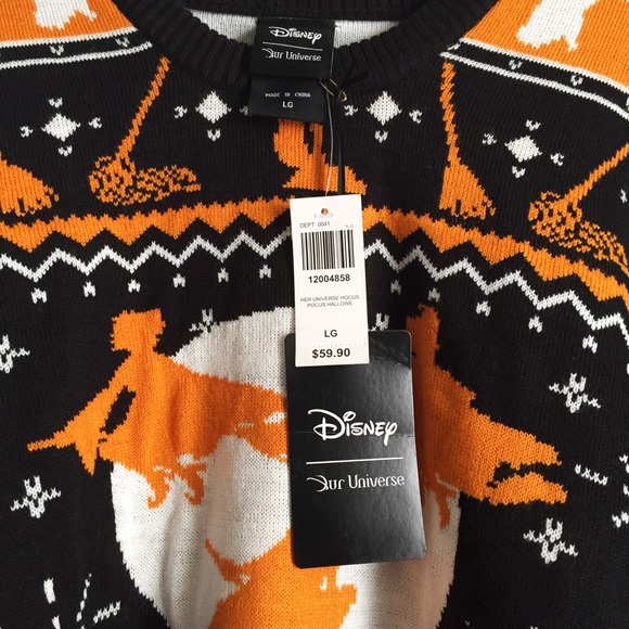 SOLD NWT Hocus Pocus Halloween Sweater - Picture 6 of 6